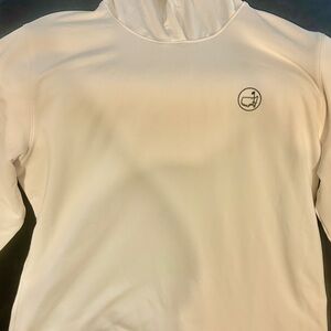 Masters Cream Hooded Long-Sleeve with Small Chest Emblem